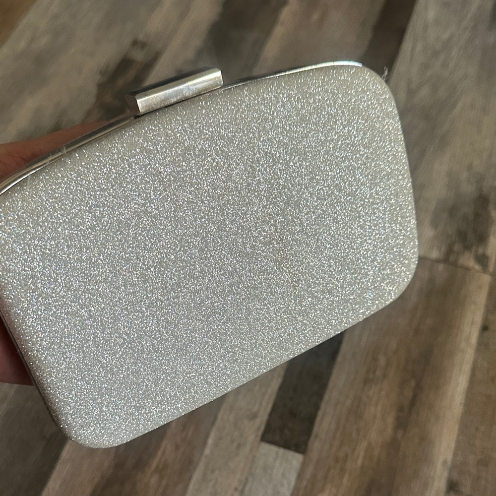 Elegant Silver Clutch Bag